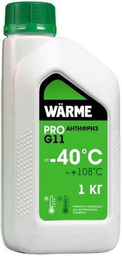 Антифриз ВАРМЕ АВТ-40 G11 зеленый -40°С 1кг 