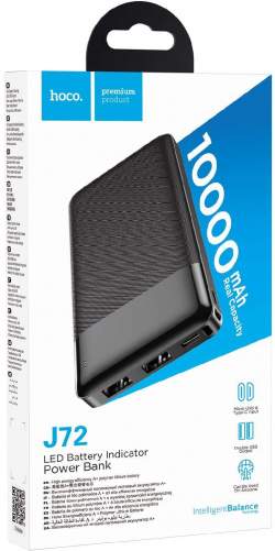 Аккумулятор внешний HOCO J72 10000mAh черный
