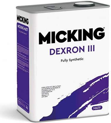 Масло трансмиссионное синтетическое Micking ATF DEXRON III 4л.