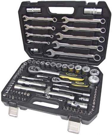 Набор инструмента ЭВРИКА ER-80082 1/2" 1/4"DR (82 пр.) (гар-я 6 мес. без трещетки)