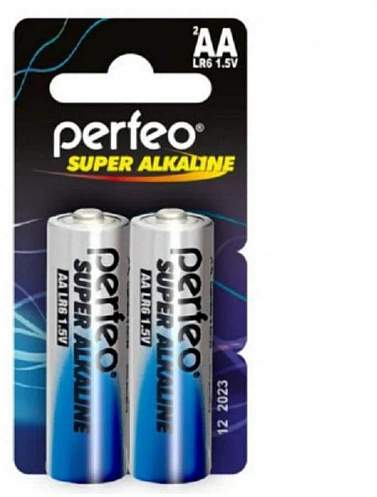 Батарейка Perfeo LR06 2BL Super Alkaline(60)