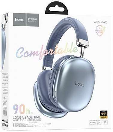 Наушники игровые HOCO W35 MAX голубой