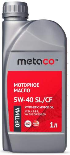 Масло моторное Metaco oil синтетика 5W-40 SL/CF 1л