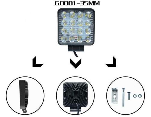 Прожектор для автомобиля светодиодный 12-24v 20W G0001-35MM