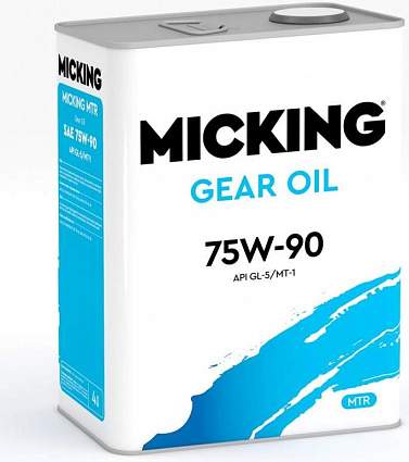 Масло трансмиссионное синтетическое Micking Gear Oil 75W-90 GL-5/MT-1 4л.