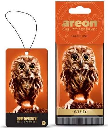 Ароматизатор подвесной картонный AREON WILD Agent Owl