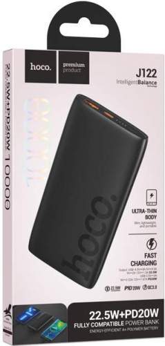 Аккумулятор внешний HOCO J122 10000mAh черный