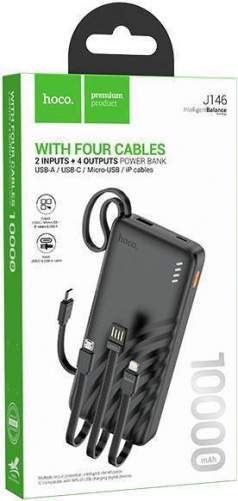 Аккумулятор внешний HOCO J146 10000mAh черный