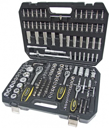 Набор инструмента ЭВРИКА ER-80172 1/2" 1/4"DR (172 пр.) (гар-я 6 мес. без трещетки)