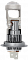 Лампа светодиодная линзованная LED M6-H7, 12V, 27W, 2500Lm, 6000k, 2шт (гарантия 6 мес.)