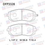 Колодки тормозные дисковые DOUBLE FORCE DFP3328