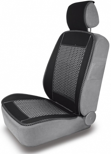 Накидка на сидения AUTOPREMIER MODEL AIR10 (AIR10) черный/серый, передняя 1шт, сетка/холодный шёлк