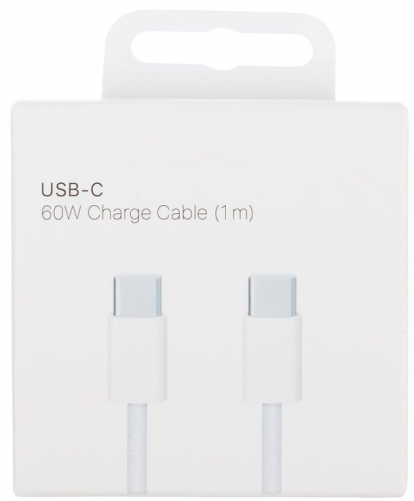 Кабель TYPE-C/TYPE-C CC10 60W 1M белый