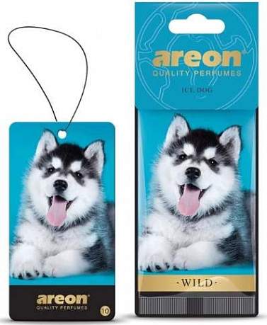 Ароматизатор подвесной картонный AREON WILD Ice Dog