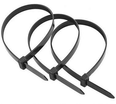 Стяжка нейлоновая (хомут) ЭВРИКА Черный 3,0*200 (100шт)