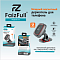 Держатель смартфона магнитный на клейкой основе FaizFull F64 черный/красный
