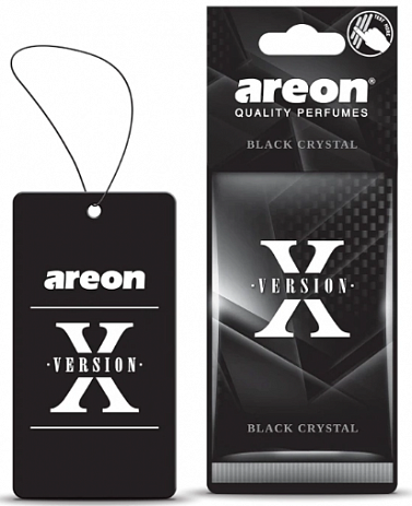 Ароматизатор подвесной картонный AREON X-VERSION Black-Cristal