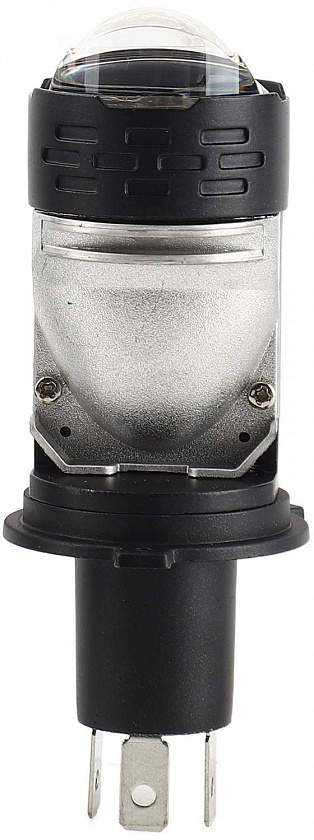 Лампа светодиодная линзованная LED T8-H4 12-24V, 45/55W, 7000Lm, 6000k, 2шт (гарантия 6 мес.)