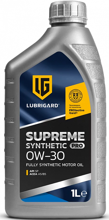 Масло моторное LUBRIGARD SUPREME PRO синтетика 0W-30 1л