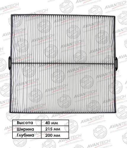 Фильтр салонный AVANTECH CF0601 DFC0601 LAC802 Forester