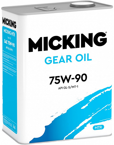 Масло трансмиссионное для МКПП Micking Gear Oil GL-5/MT-1 75W-90 синтетика 4л