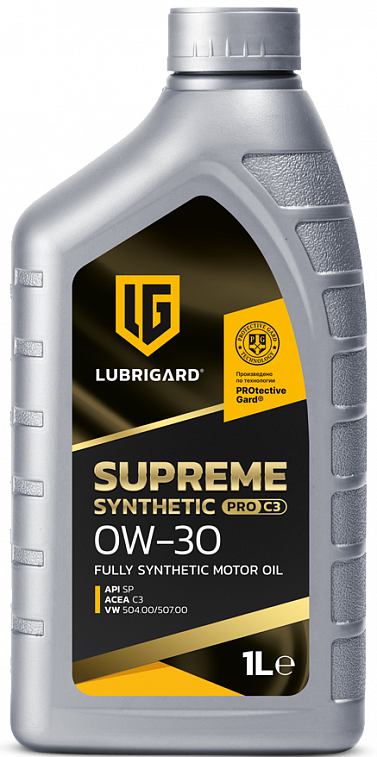 Масло моторное LUBRIGARD SUPREME PRO C3 синтетика 0W-30 1л